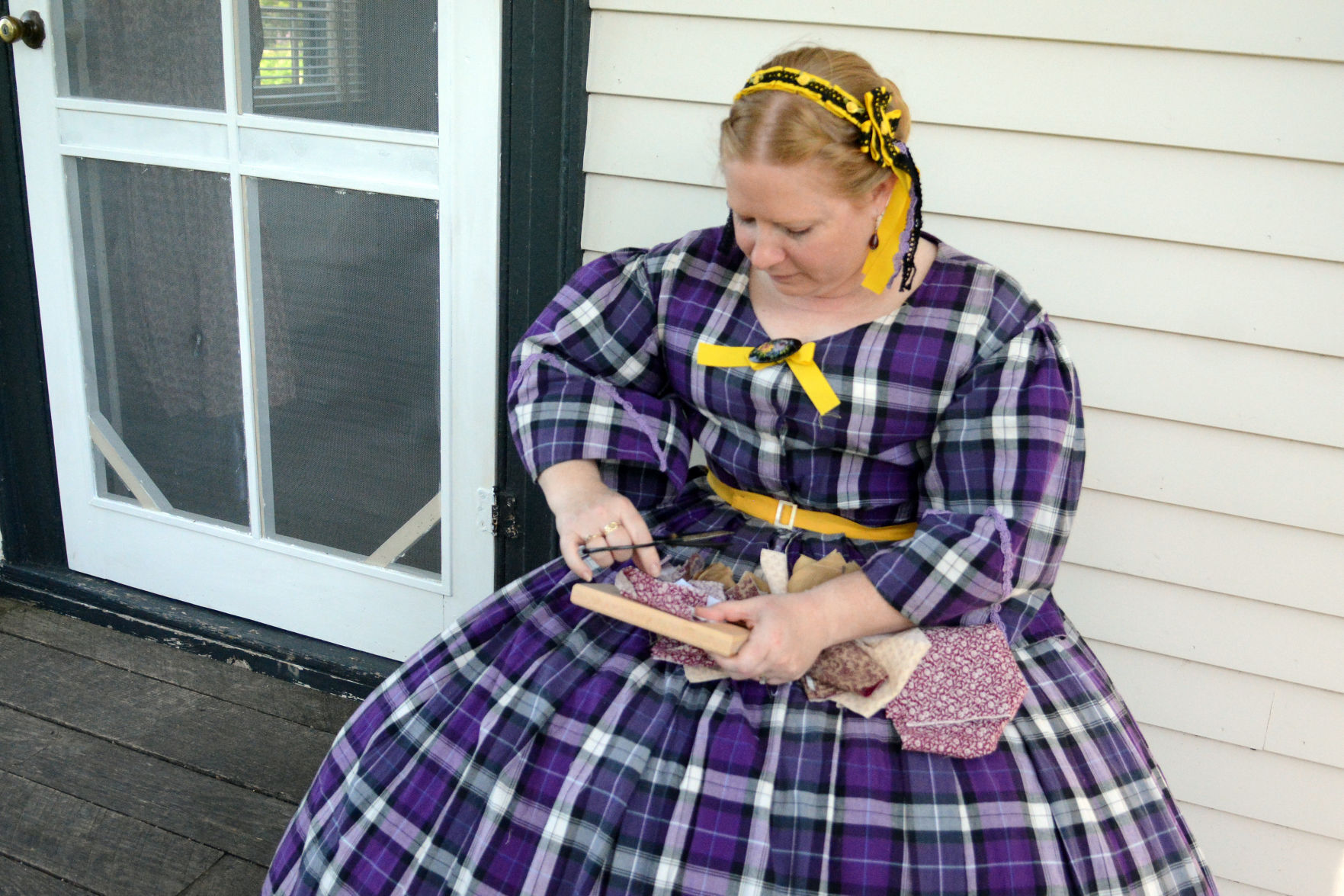 Historical reenactment at Indian Agency House